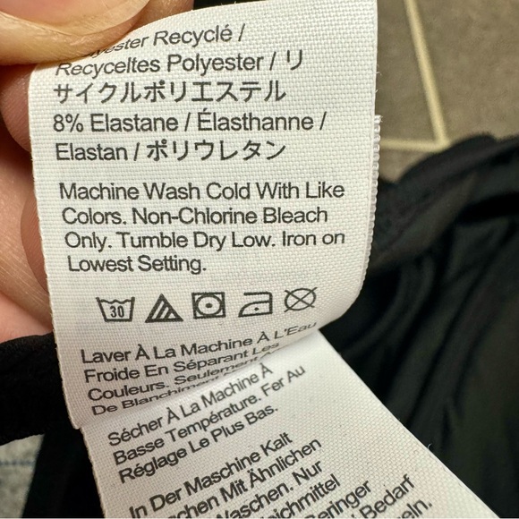 NEW J. Crew Active Ribbed Long Sleeve One Piece Swimsuit Rash Guard Black 22 NWT - Picture 8 of 11